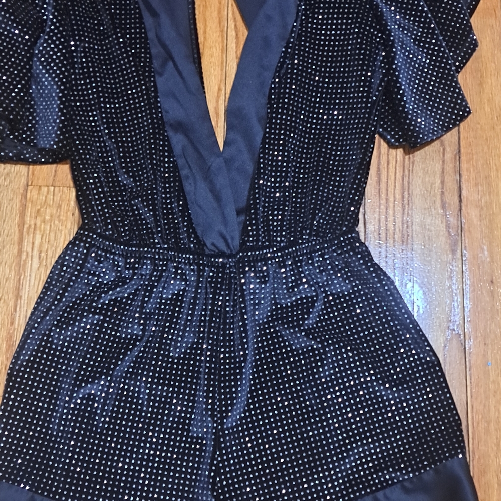 Victoria's Secret Black and Silver Sparkle Dress
